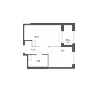 1-к квартира, вторичка, 37м2, 10/24 этаж