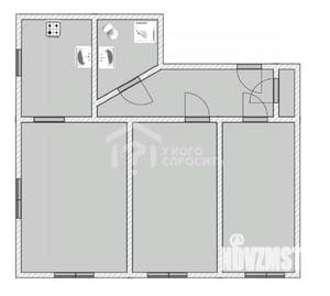 3-к квартира, вторичка, 82м2, 3/3 этаж