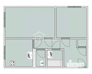 2-к квартира, вторичка, 48м2, 1/5 этаж