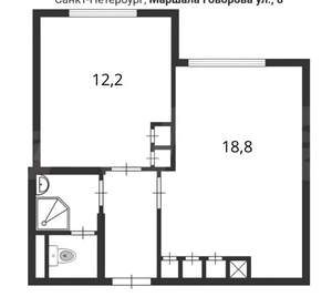 2-к квартира, вторичка, 36м2, 5/16 этаж