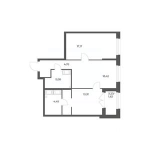 2-к квартира, вторичка, 63м2, 15/24 этаж