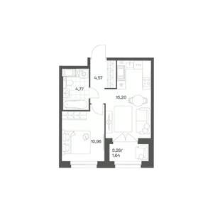 1-к квартира, вторичка, 37м2, 4/24 этаж