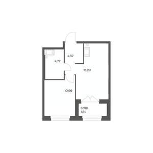 1-к квартира, вторичка, 37м2, 16/24 этаж