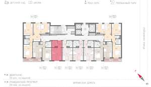 Студия квартира, вторичка, 20м2, 21/25 этаж