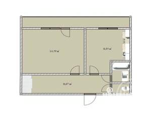 1-к квартира, вторичка, 41м2, 22/25 этаж