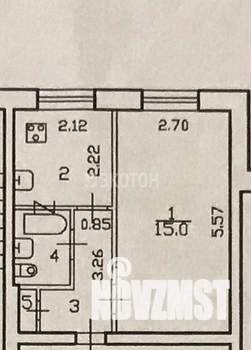 1-к квартира, вторичка, 26м2, 6/9 этаж