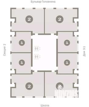 2-к квартира, вторичка, 86м2, 9/15 этаж