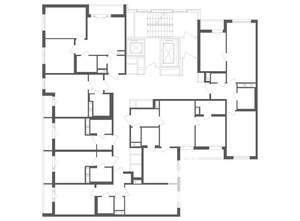1-к квартира, строящийся дом, 43м2, 8/12 этаж