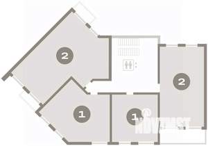 1-к квартира, вторичка, 61м2, 8/8 этаж
