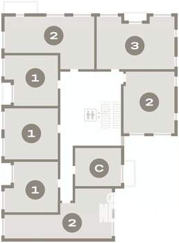 2-к квартира, вторичка, 60м2, 4/12 этаж