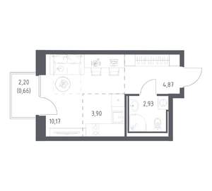 Студия квартира, вторичка, 23м2, 8/24 этаж