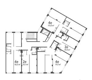 3-к квартира, вторичка, 94м2, 3/8 этаж