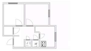 2-к квартира, вторичка, 54м2, 3/12 этаж
