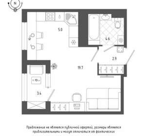 Студия квартира, вторичка, 34м2, 15/19 этаж