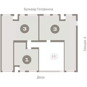 3-к квартира, вторичка, 94м2, 5/8 этаж