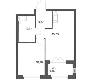 1-к квартира, вторичка, 37м2, 11/24 этаж