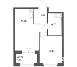 1-к квартира, вторичка, 37м2, 3/24 этаж
