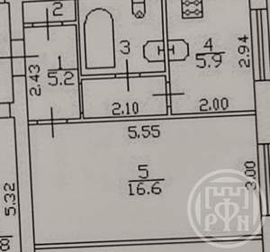 1-к квартира, вторичка, 32м2, 1/3 этаж