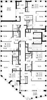 4-к квартира, вторичка, 104м2, 18/19 этаж