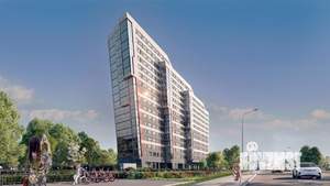 1-к квартира, строящийся дом, 41м2, 13/17 этаж