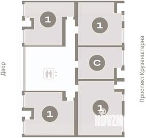 1-к квартира, вторичка, 45м2, 3/7 этаж