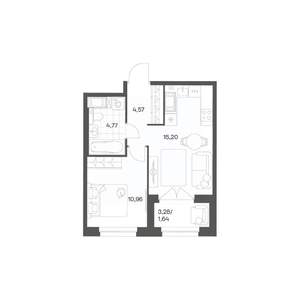 1-к квартира, вторичка, 37м2, 3/24 этаж