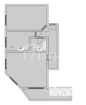 2-к квартира, вторичка, 64м2, 6/6 этаж