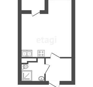 Студия квартира, сданный дом, 24м2, 4/4 этаж
