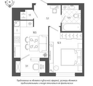 1-к квартира, вторичка, 35м2, 14/19 этаж