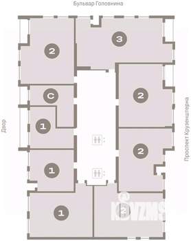 3-к квартира, вторичка, 107м2, 12/16 этаж