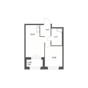 1-к квартира, вторичка, 37м2, 11/24 этаж