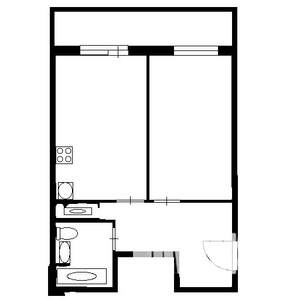 1-к квартира, вторичка, 44м2, 11/20 этаж