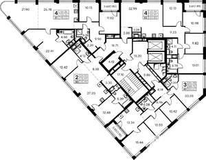 4-к квартира, вторичка, 103м2, 15/19 этаж