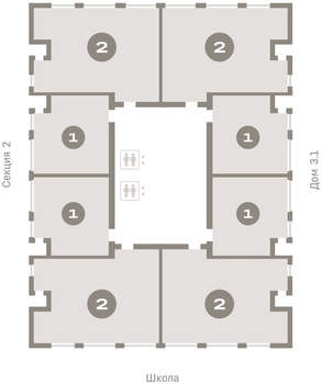 1-к квартира, вторичка, 41м2, 11/16 этаж