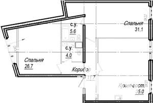 3-к квартира, вторичка, 116м2, 3/8 этаж