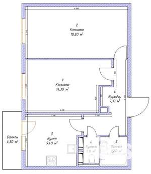 2-к квартира, вторичка, 54м2, 11/13 этаж