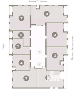 2-к квартира, вторичка, 78м2, 3/16 этаж