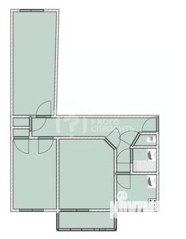 3-к квартира, вторичка, 57м2, 5/5 этаж