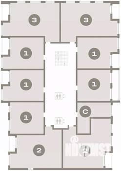1-к квартира, вторичка, 51м2, 9/16 этаж