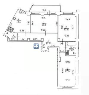 3-к квартира, вторичка, 97м2, 18/24 этаж