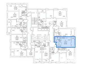 Студия квартира, вторичка, 27м2, 11/22 этаж
