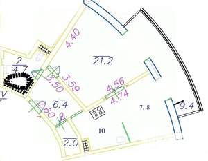2-к квартира, вторичка, 53м2, 13/22 этаж