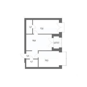 2-к квартира, вторичка, 71м2, 9/11 этаж