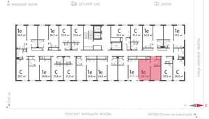1-к квартира, вторичка, 37м2, 18/23 этаж