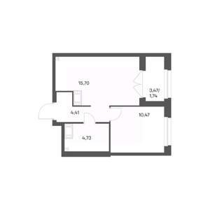 1-к квартира, вторичка, 37м2, 15/24 этаж