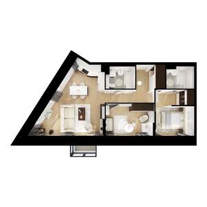 2-к квартира, вторичка, 69м2, 3/14 этаж