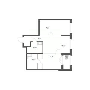 2-к квартира, вторичка, 63м2, 3/24 этаж