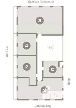 4-к квартира, вторичка, 128м2, 9/10 этаж