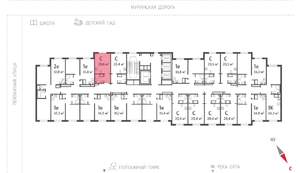 Студия квартира, вторичка, 21м2, 6/22 этаж