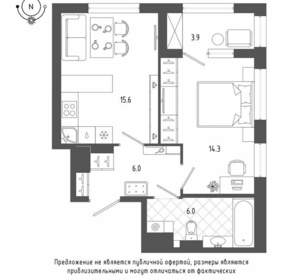 1-к квартира, вторичка, 44м2, 18/19 этаж